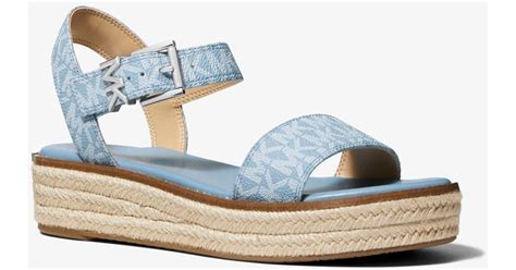 michael kors espadrilles blue|michael kors women's richie espadrille.